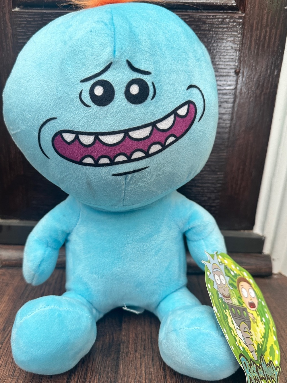 Rick and Morty Mr. Meeseeks Blue Plush Stuffed Toy 10” w/ Hang Tag Adult Swim